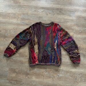 Vintage Tundra for Bachrach Textured Knit Sweater | Made in Canada | XL